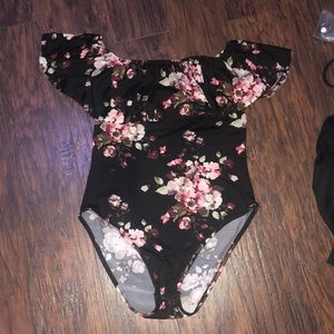 off the shoulder bodysuit